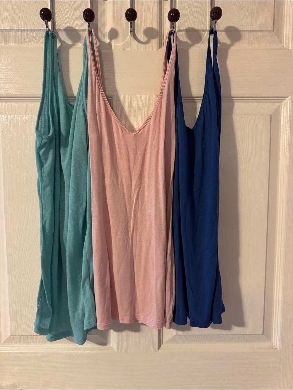 Women’s V-Neck Tank Top - Pink, Teal, Navy